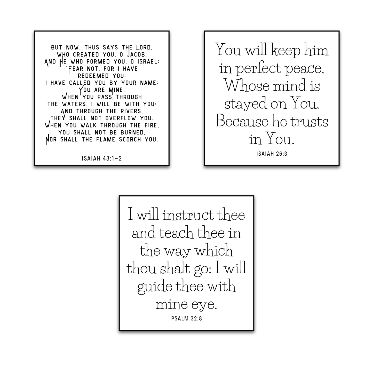 30 Precut Bible Verse Quilt Squares, Christian Fabric Charm Pack