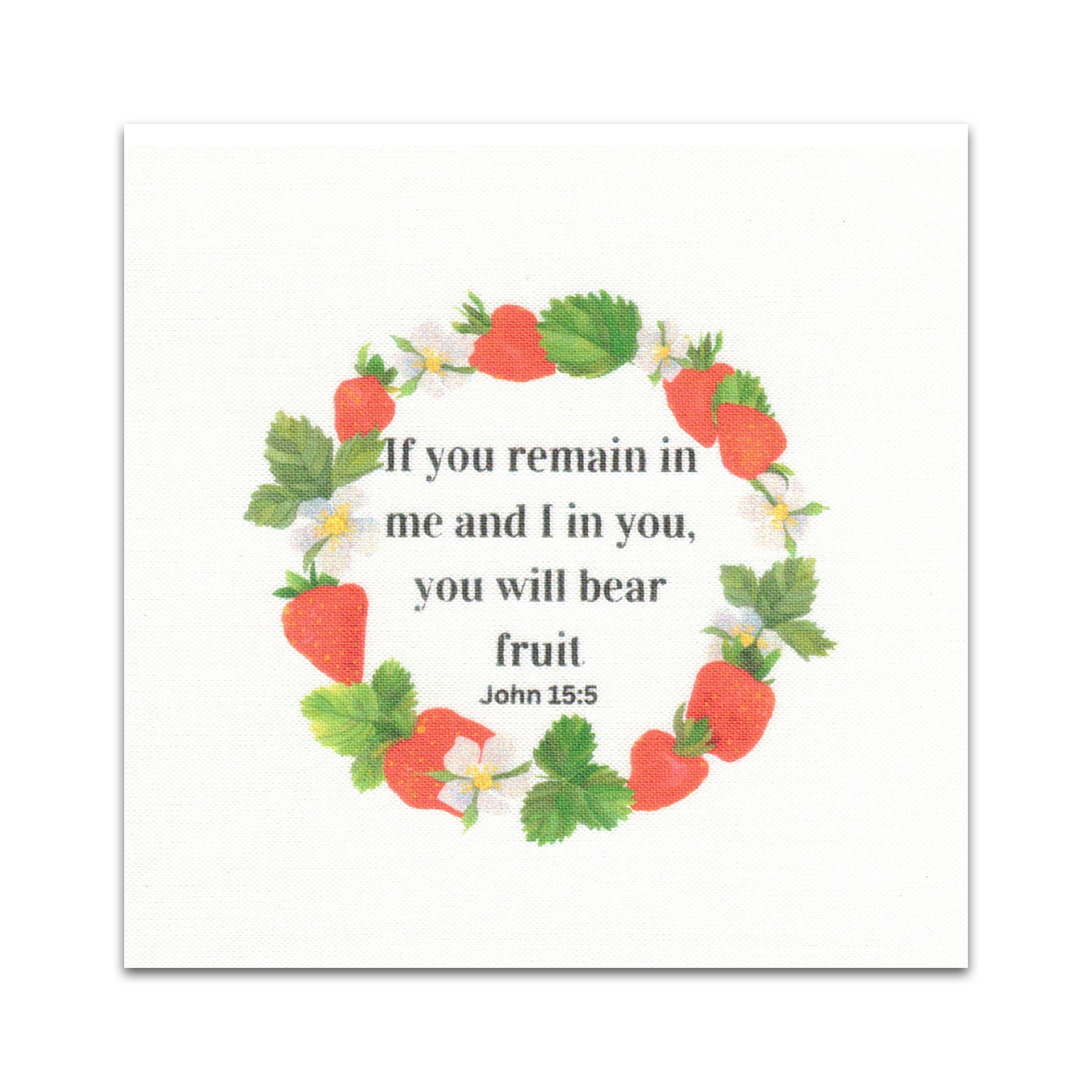 Set of 20 Food-Themed Bible Verse Quilt Squares