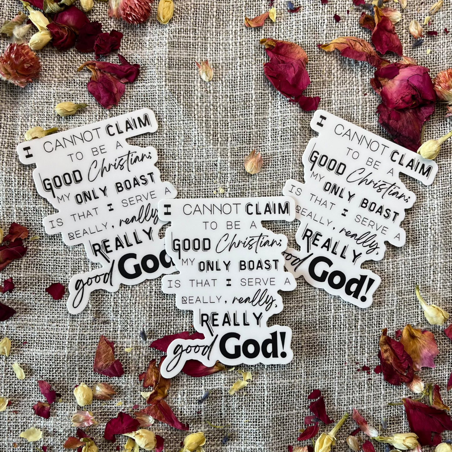 Christian Quote Inspirational Vinyl Sticker