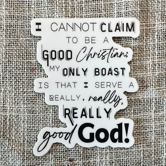 Christian Quote Inspirational Vinyl Sticker