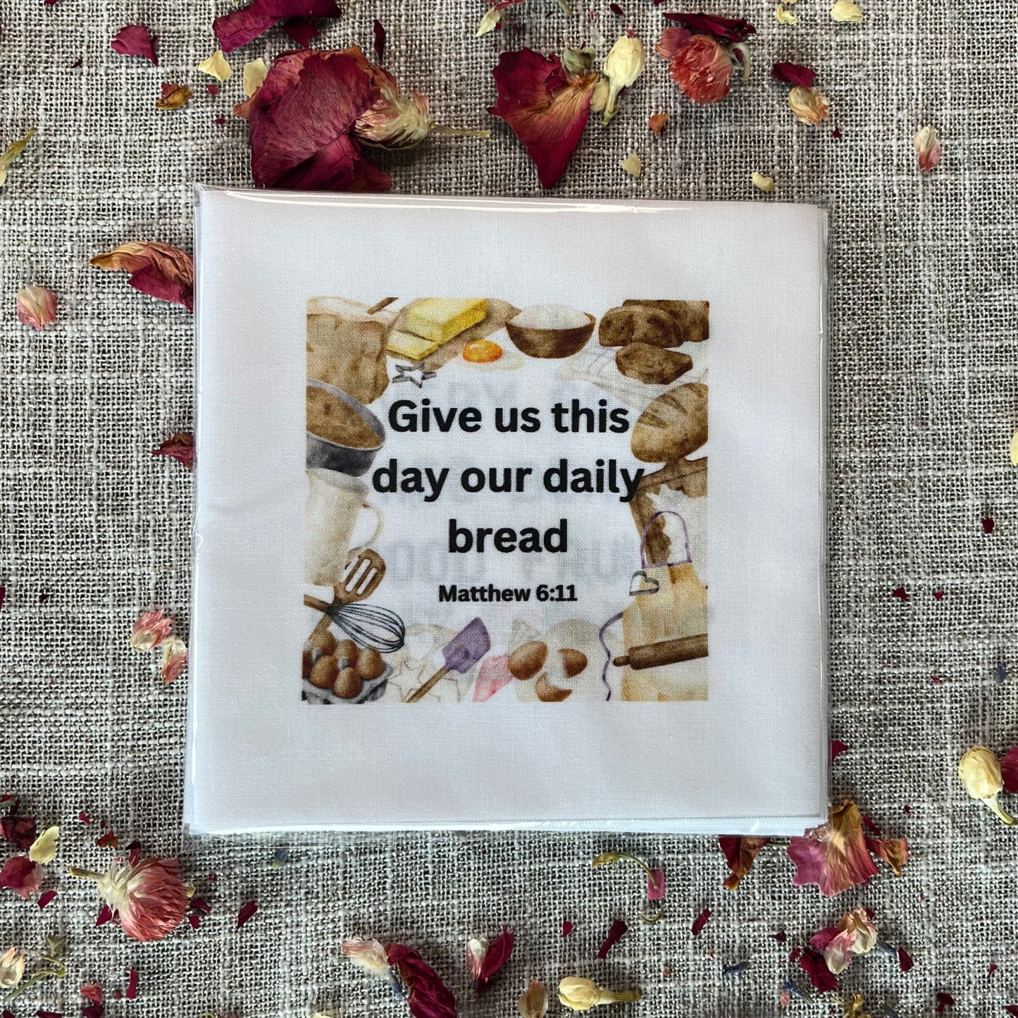 Set of 20 Food-Themed Bible Verse Quilt Squares