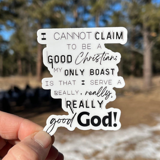 Christian Quote Inspirational Vinyl Sticker