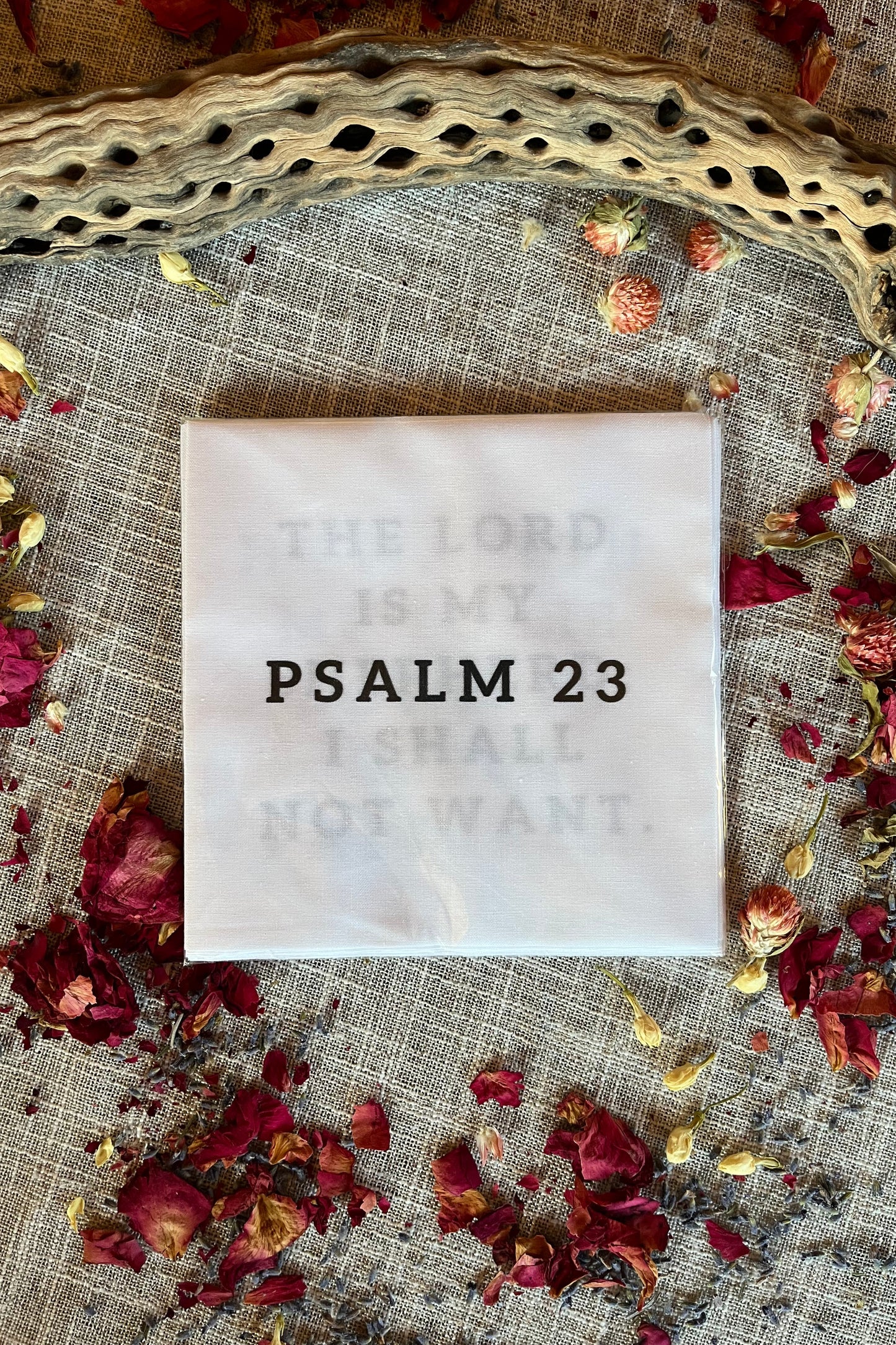 Psalm 23 Precut Quilt Squares Set – KJV Bible Verse Quilt Blocks for Christian Quilting Crafts