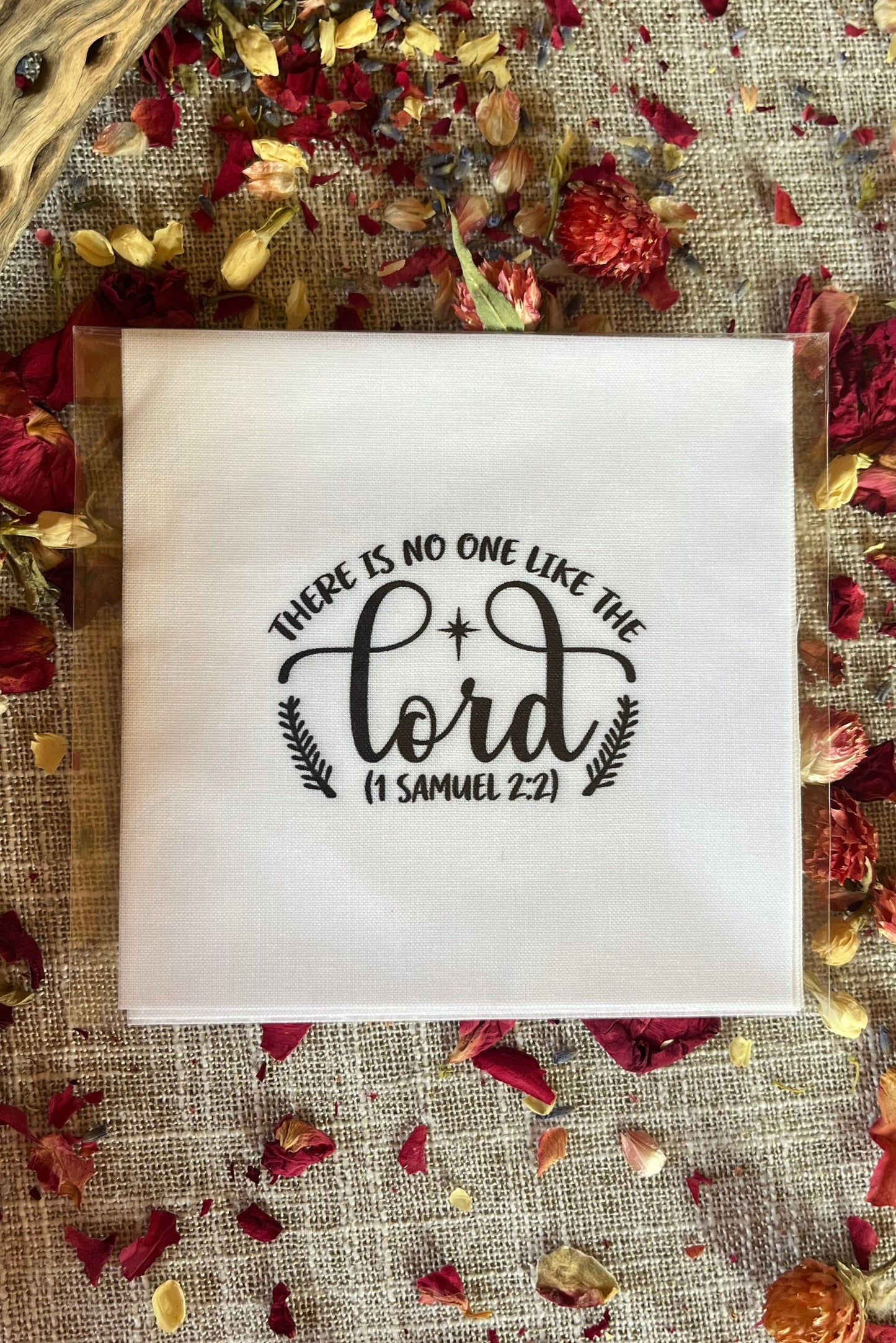 Precut Bible Quilt Square - There Is No One Like the Lord, 1 Samuel 2:2