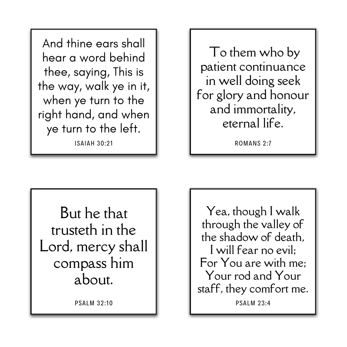 Set of 30 Bible Verse Quilt Squares