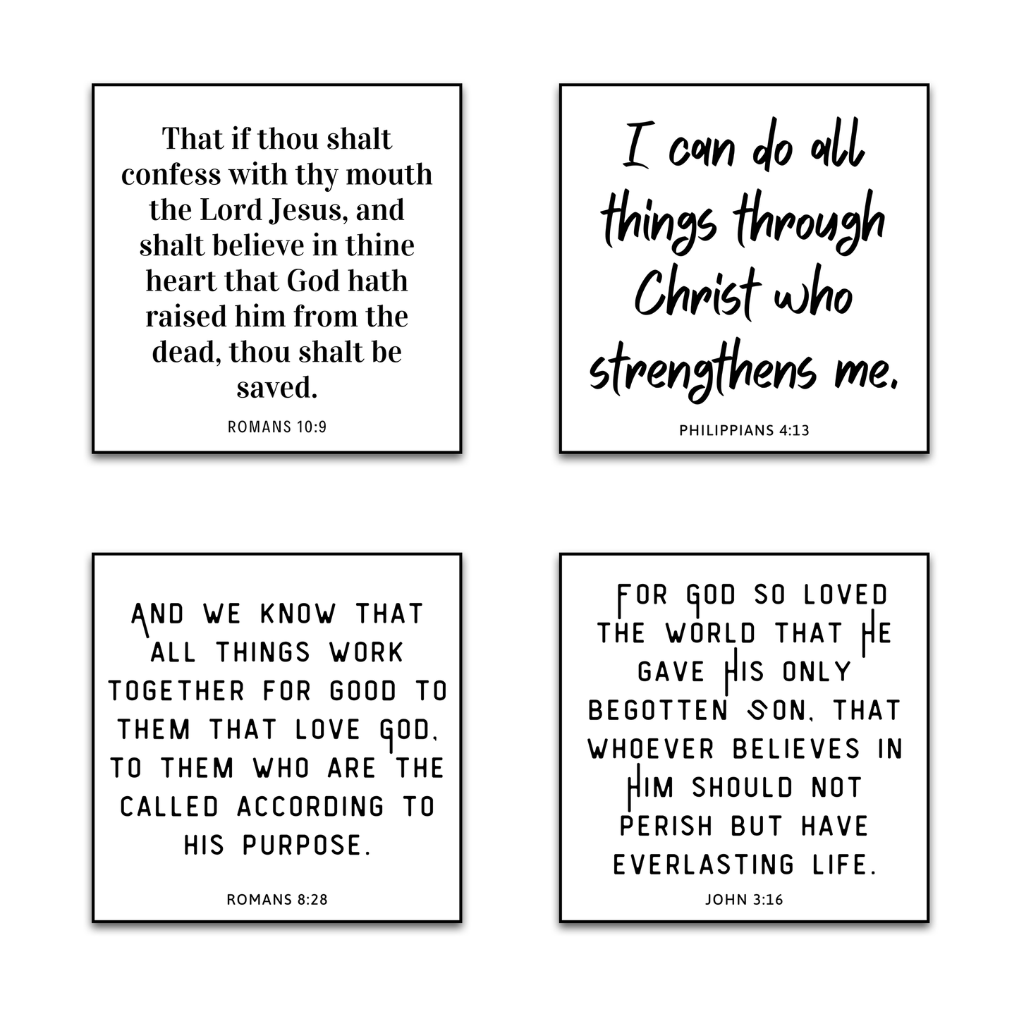 Set of 30 Bible Verse Quilt Squares