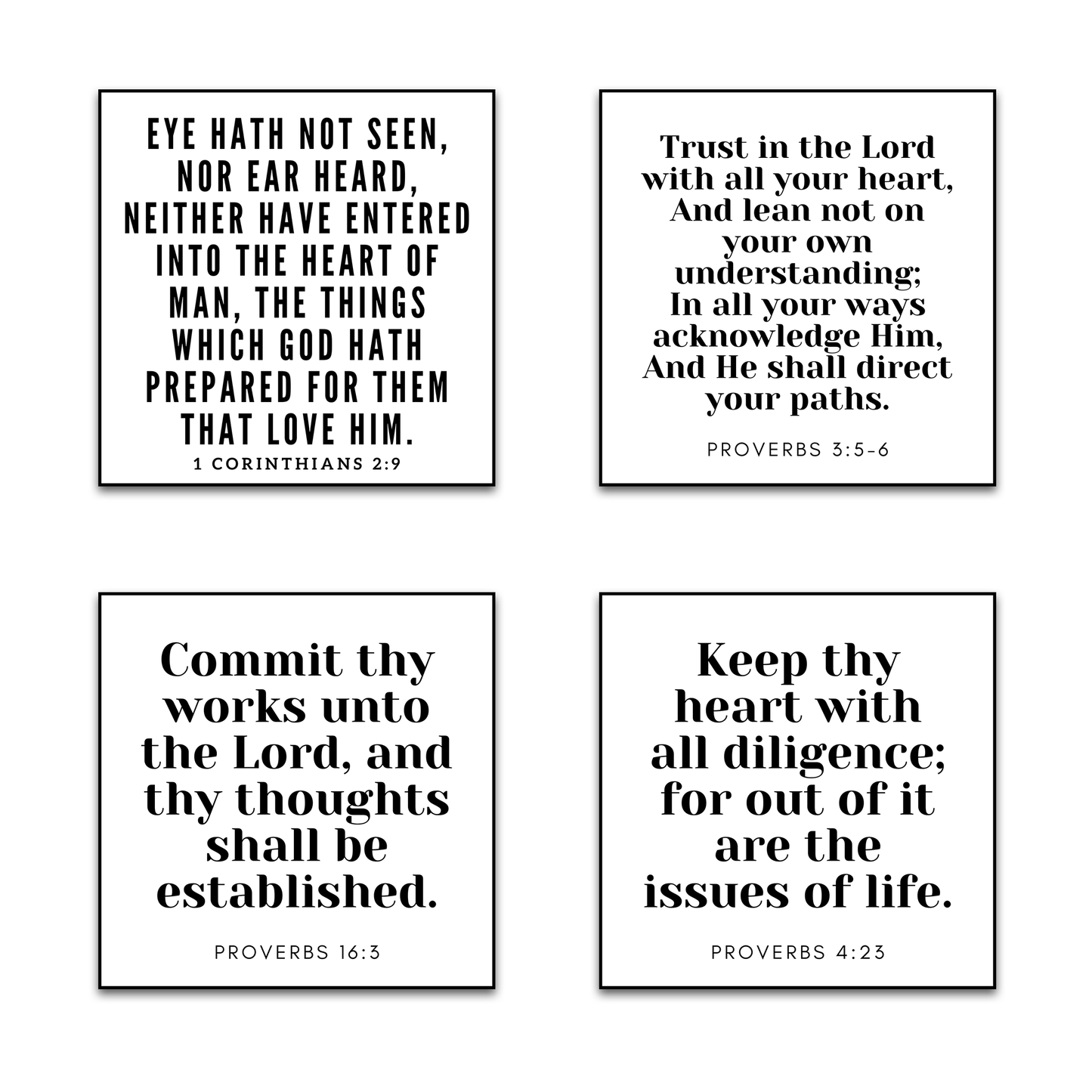 Set of 30 Bible Verse Quilt Squares