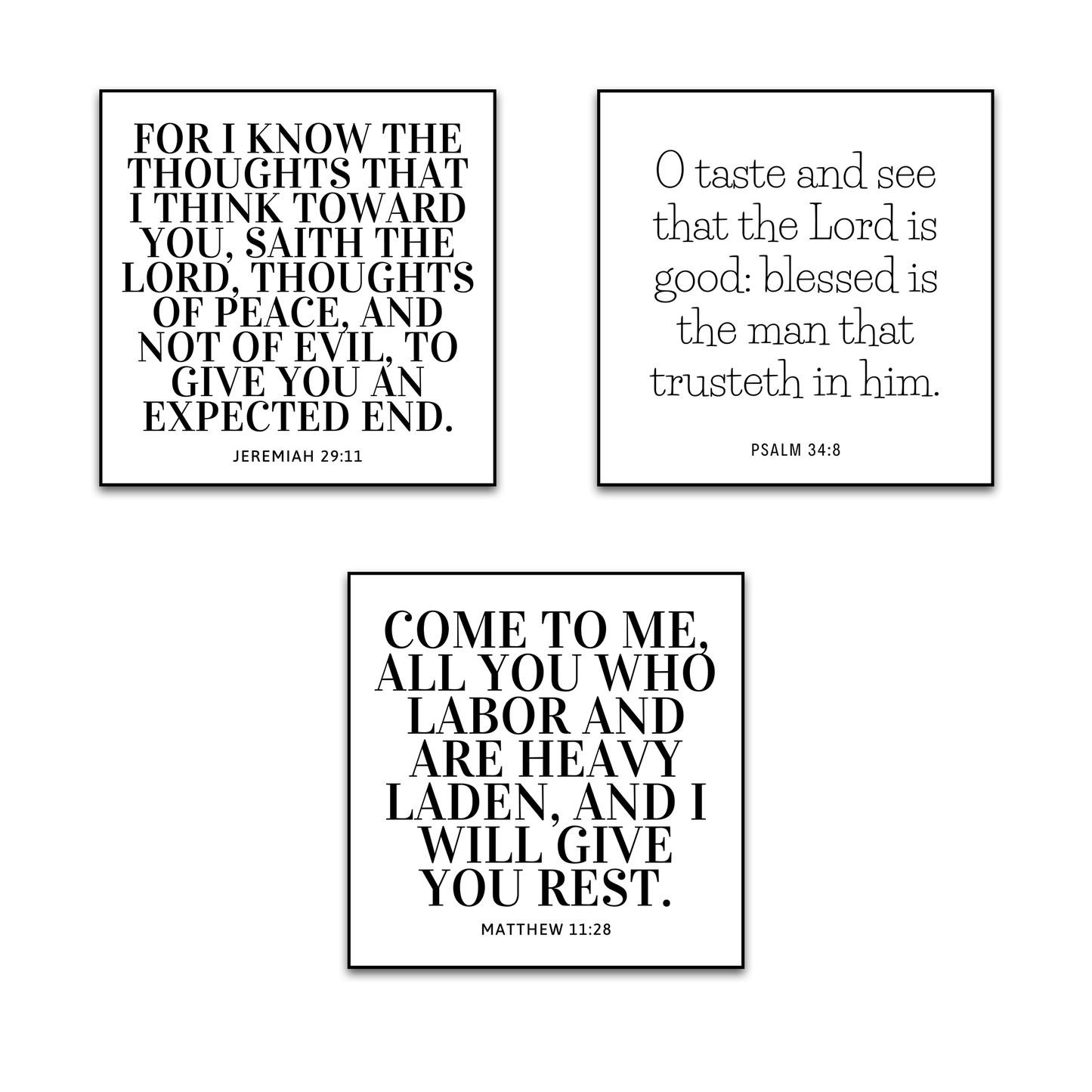 Set of 30 Bible Verse Quilt Squares