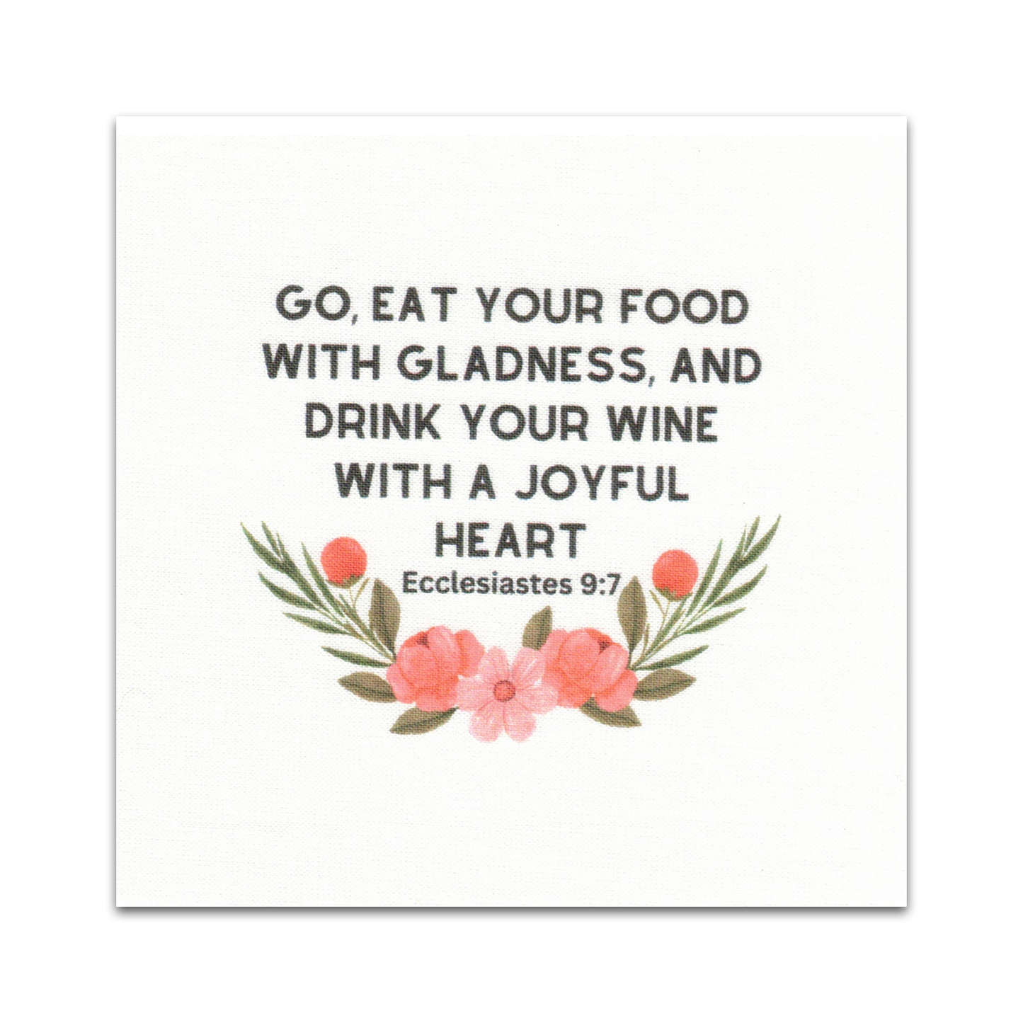 Set of 20 Food-Themed Bible Verse Quilt Squares - BIBLE018