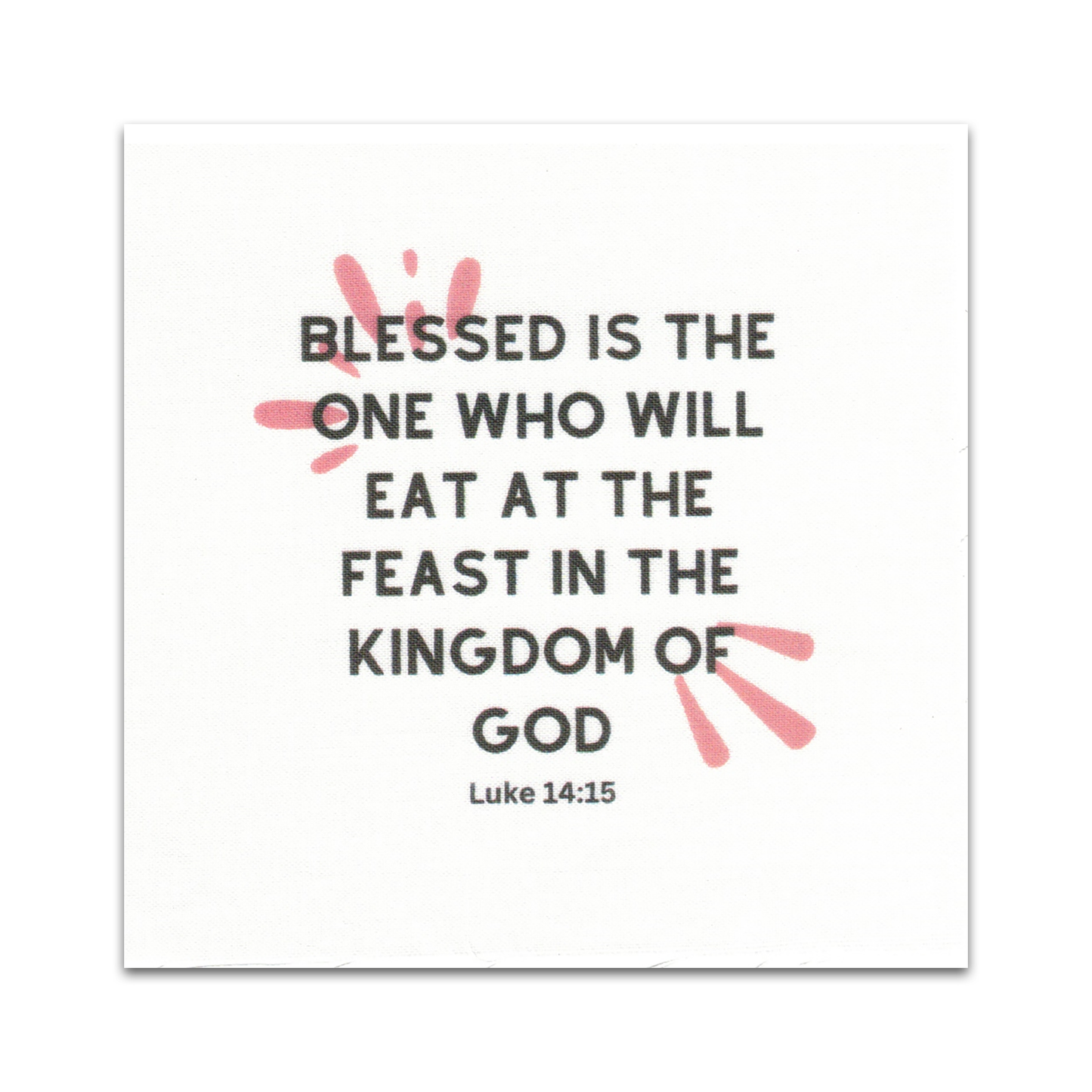 Set of 20 Food-Themed Bible Verse Quilt Squares - BIBLE018