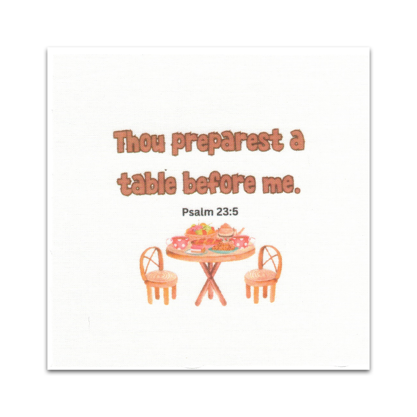 Set of 20 Food-Themed Bible Verse Quilt Squares - BIBLE018