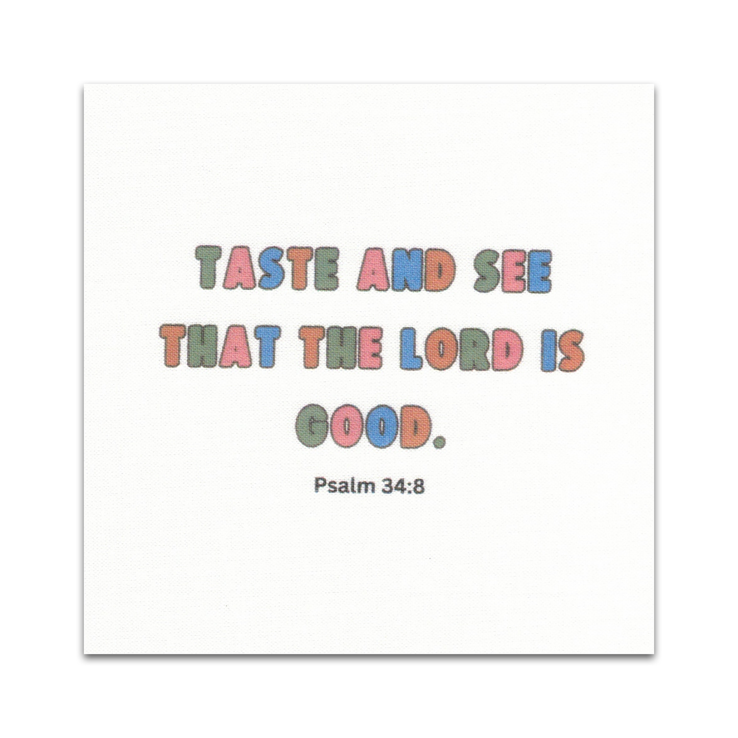 Set of 20 Food-Themed Bible Verse Quilt Squares - BIBLE018