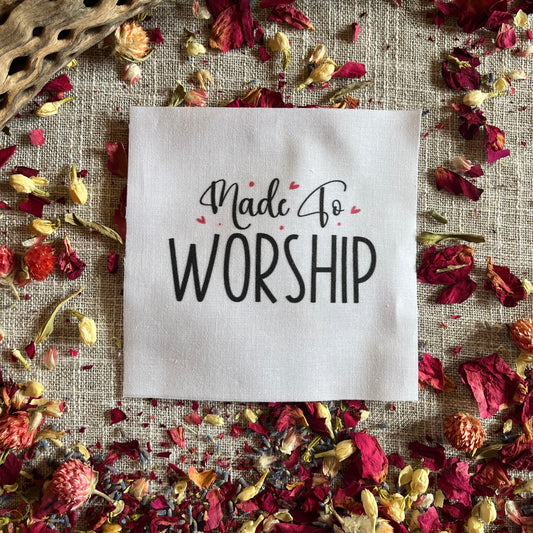 Precut Bible Quilt Square - Made To Worship