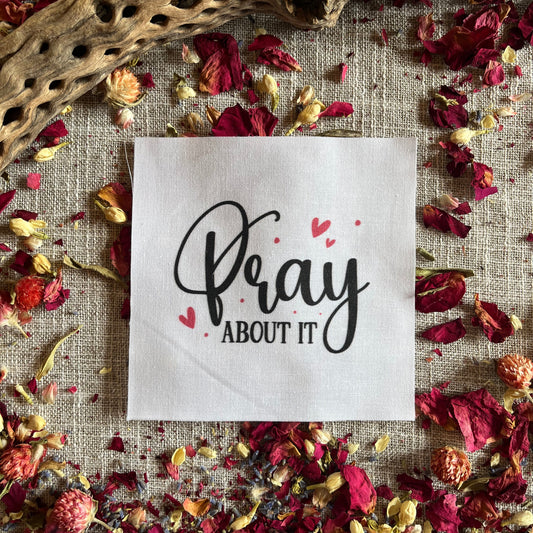 Precut Bible Quilt Square - Pray About It