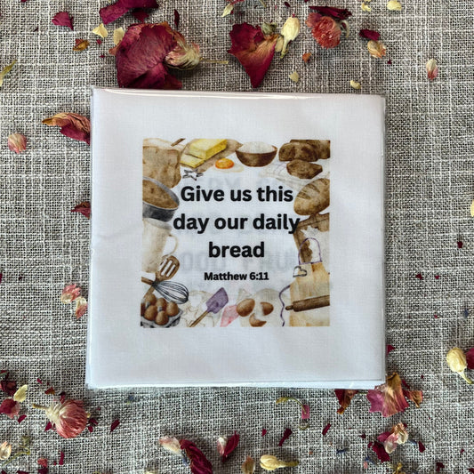 Set of 20 Food-Themed Bible Verse Quilt Squares - BIBLE018
