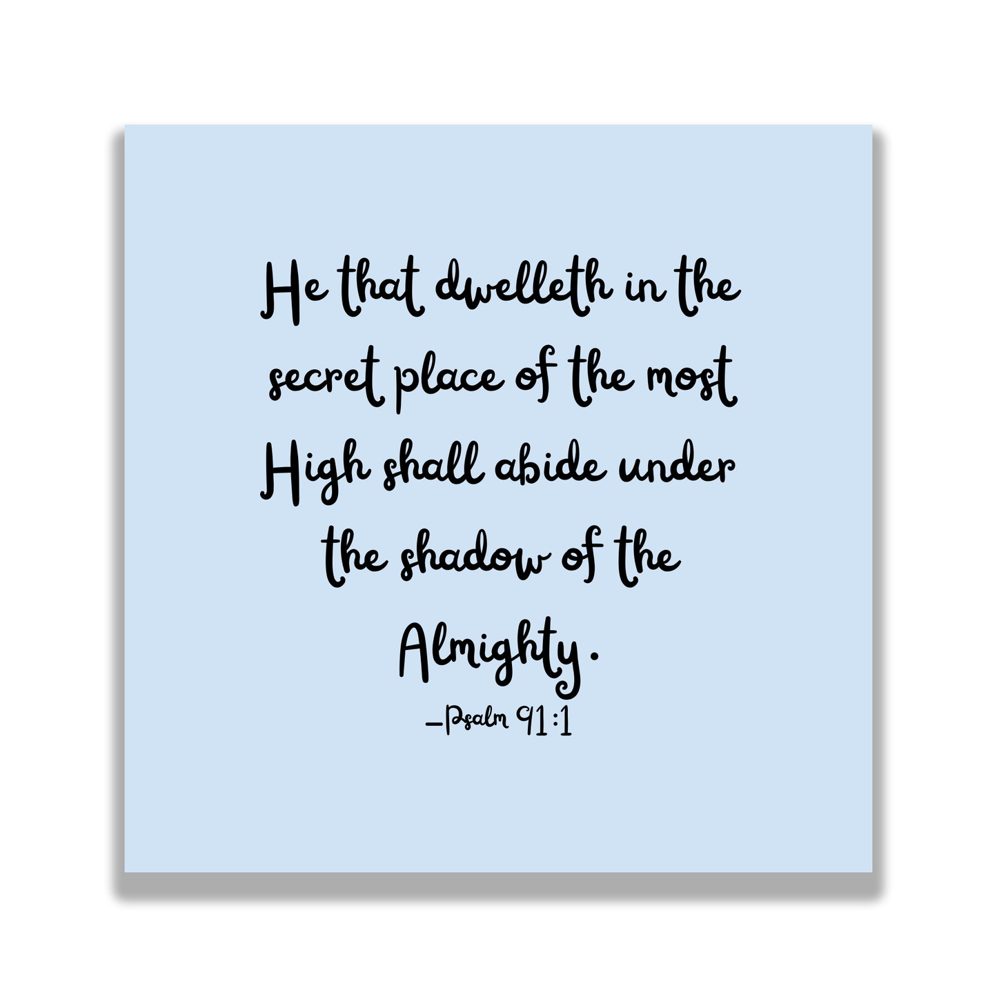 Light Blue Baby-Themed Bible Verse Quilt Squares – Set of 16 Precut 5” Cotton Squares